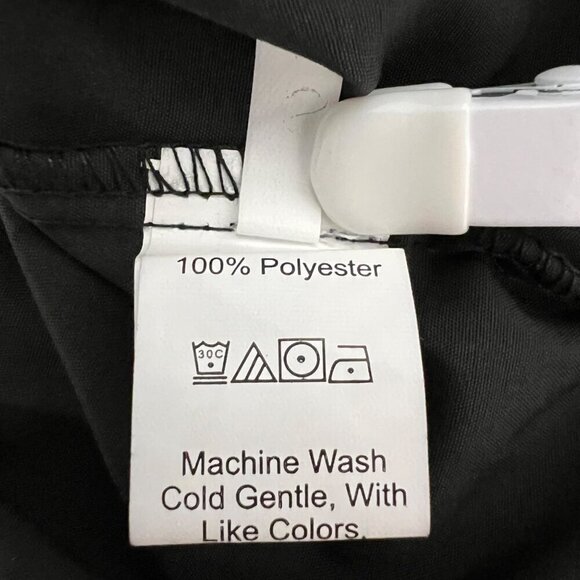 C+D+M Collection A-Line Tiered Tie Straps Dress Black Size Small Knee Length New - Picture 9 of 10